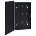 Key Box with Magnetic Board Black 30x20x5.5 Cm Txxiik