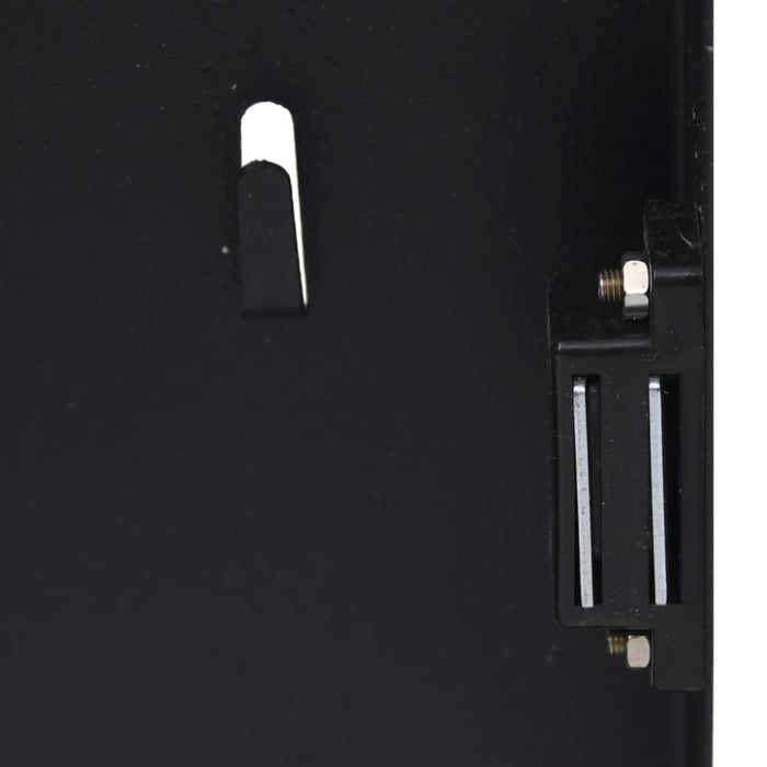 Key Box with Magnetic Board Black 30x20x5.5 Cm Txxiik