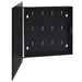 Key Box with Magnetic Board Black 35x35x5.5 Cm Txxiii