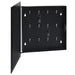 Key Box with Magnetic Board Black 35x35x5.5 Cm Txxiii