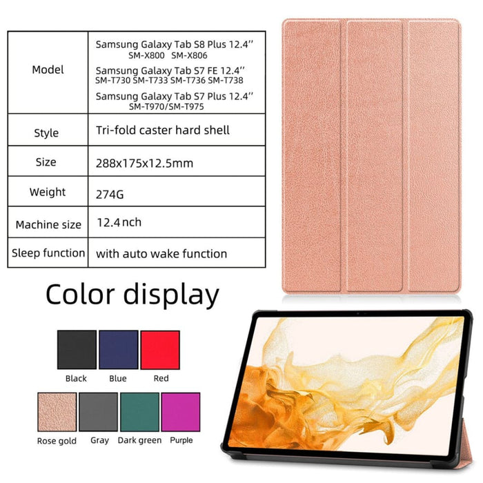 Magnetic Case for Samsung Galaxy Tab S7 Fe 12.4 T730 T733