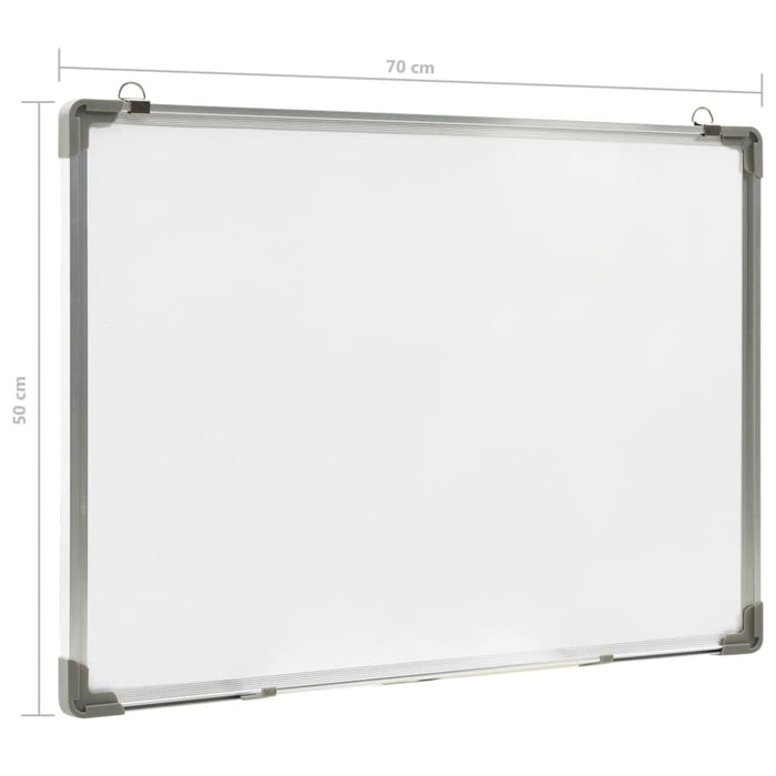 Magnetic Dry-erase Whiteboard White 70x50 Cm Steel Oalltx