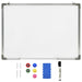 Magnetic Dry-erase Whiteboard White 70x50 Cm Steel Oalltx