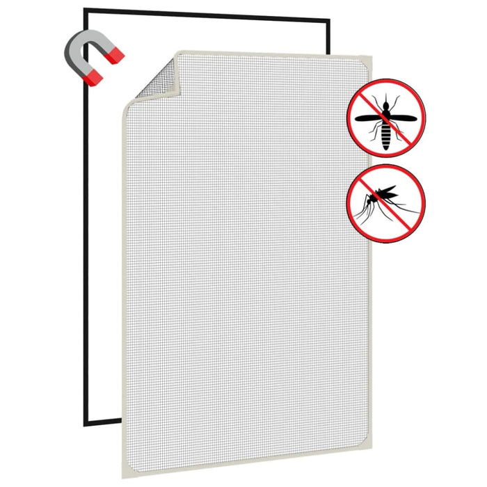 Magnetic Insect Screen For Windows White 80x120 Cm Optnak