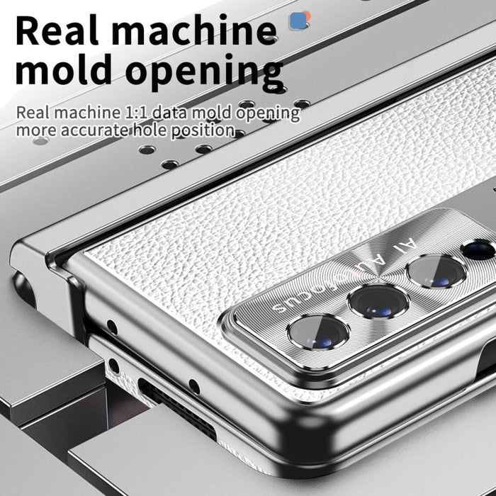 Magnetic Litchi Pattern Shockproof Phone Case For Samsung