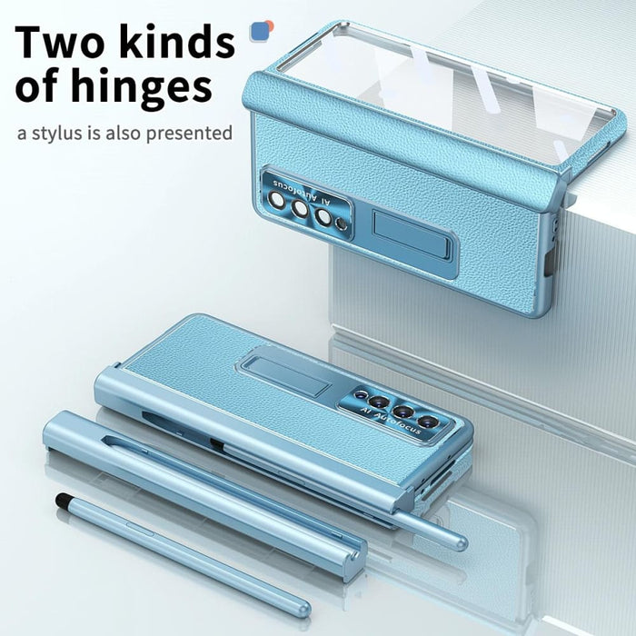 Magnetic Litchi Pattern Shockproof Phone Case For Samsung