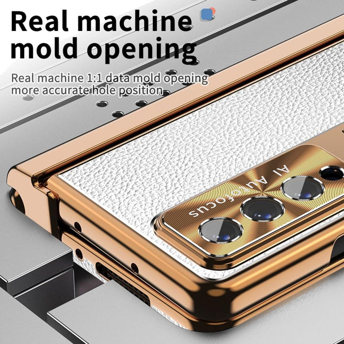 Magnetic Litchi Pattern Shockproof Phone Case For Samsung