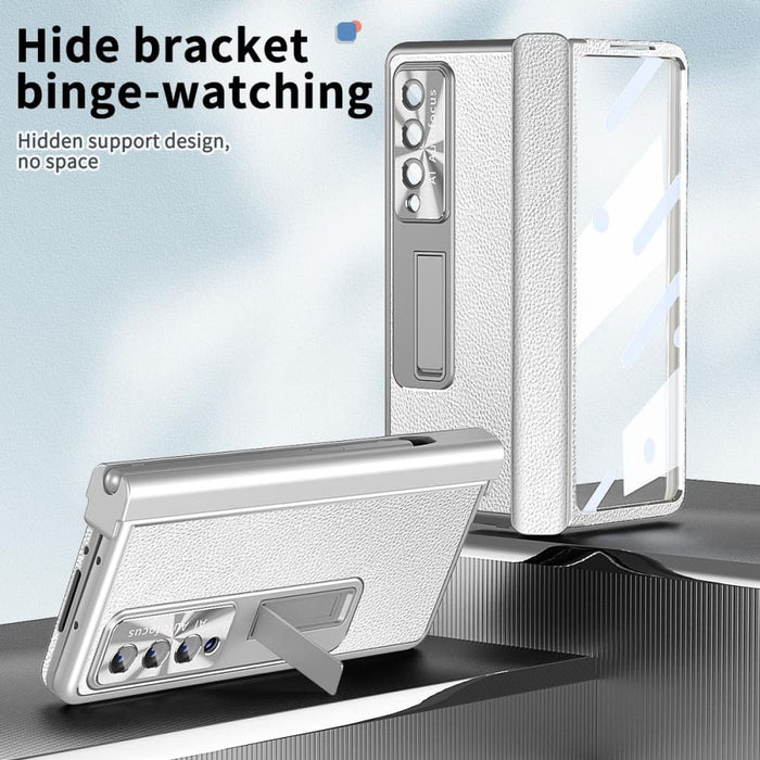 Magnetic Litchi Pattern Shockproof Phone Case For Samsung