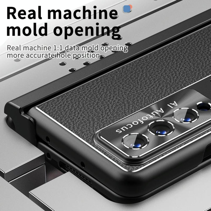 Magnetic Litchi Pattern Shockproof Phone Case For Samsung