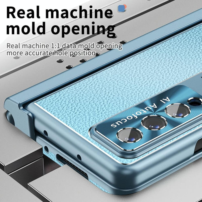 Magnetic Litchi Pattern Shockproof Phone Case For Samsung