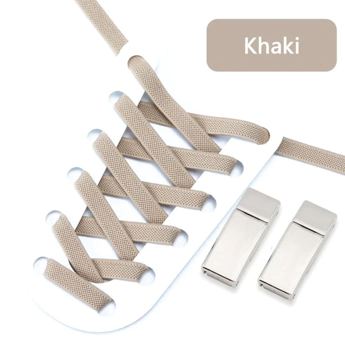 Magnetic Lock Without Ties Elastic Sneakers 8mm Flats Shoe