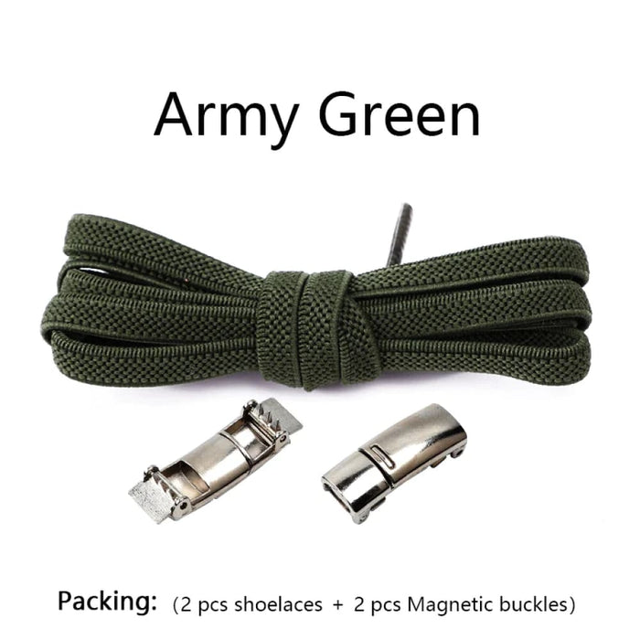 Magnetic Lock Without Ties Elastic Sneakers no Tie Shoe