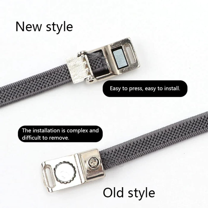 Magnetic Lock Without Ties Elastic Sneakers no Tie Shoe