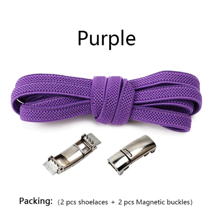 Magnetic Lock Without Ties Elastic Sneakers no Tie Shoe