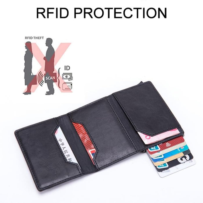 Magnetic Rfid Bag Multifunctional Aluminum Automatic Pop-up