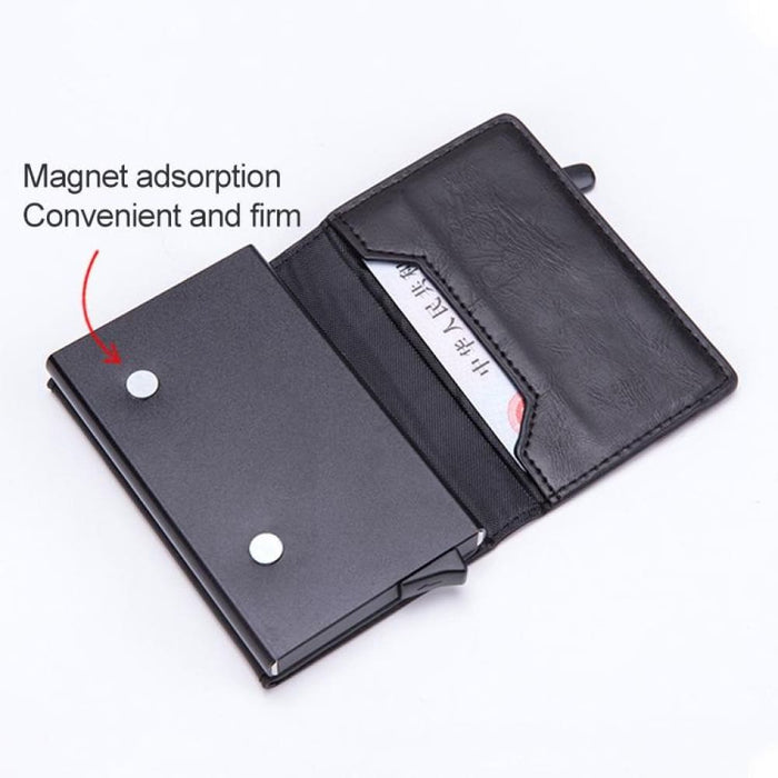 Magnetic Rfid Bag Multifunctional Aluminum Automatic Pop-up