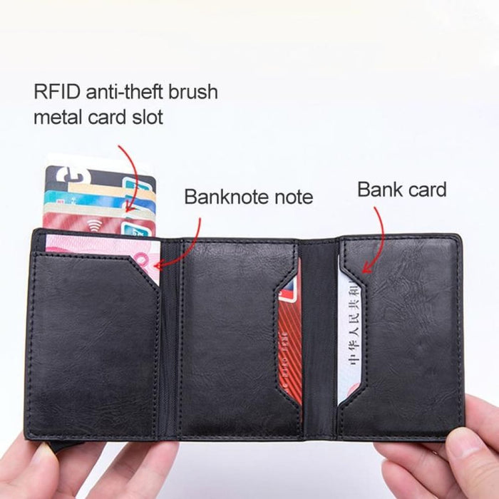 Magnetic Rfid Bag Multifunctional Aluminum Automatic Pop-up