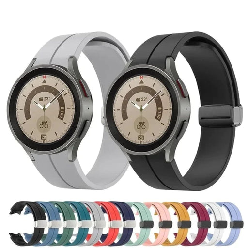 Magnetic Silicone Strap For Samsung Galaxy Watch 6 5 4 44mm