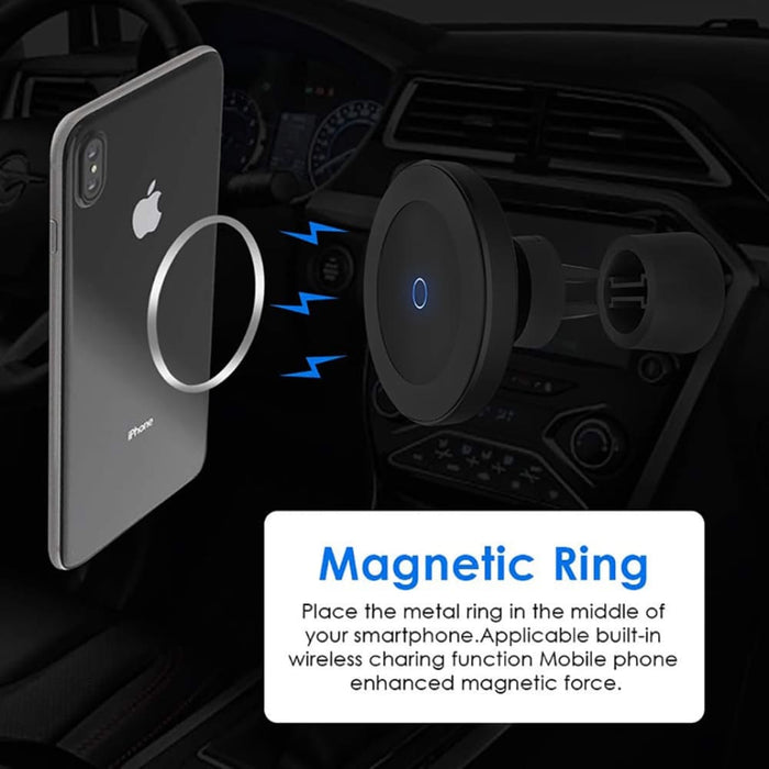 15w Magnetic Air Vent Mount Car Charger Holder for Iphone