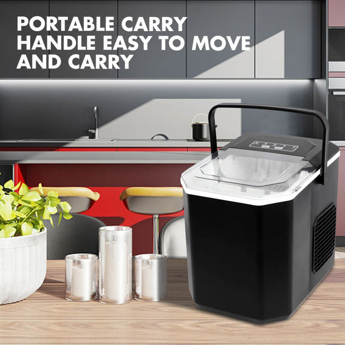 Ice Maker Machine 2.2l Portable Cube Tray Bar Countertop