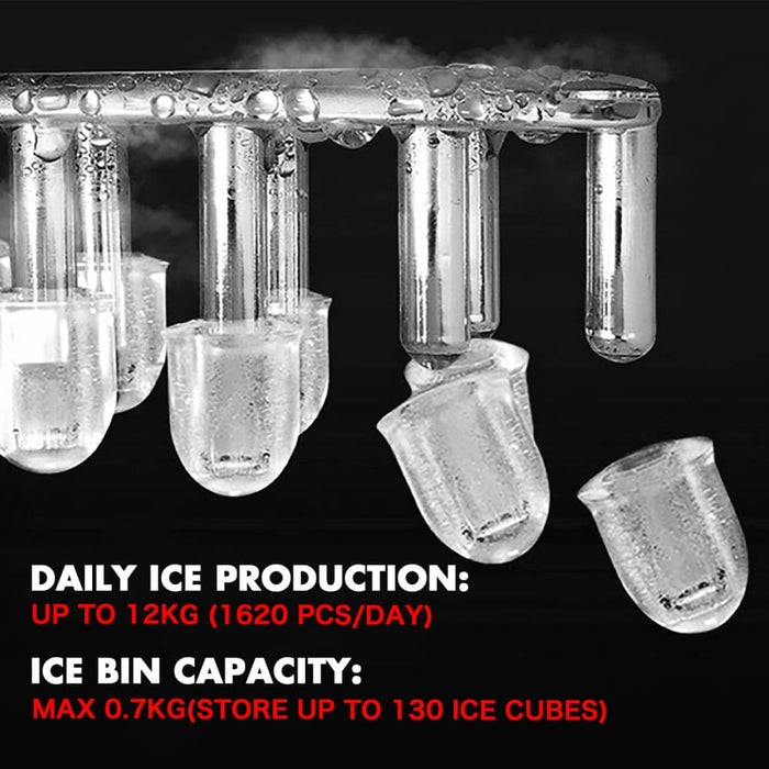 Ice Maker Machine 2.2l Portable Cube Tray Bar Countertop