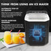 Ice Maker Machine 2.2l Portable Cube Tray Bar Countertop