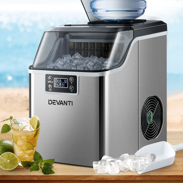 Ice Maker Machine Commercial Portable Cube Tray Countertop