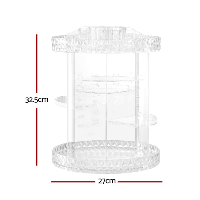 Makeup Case Acrylic Rotating Cosmetic Organizer Storage