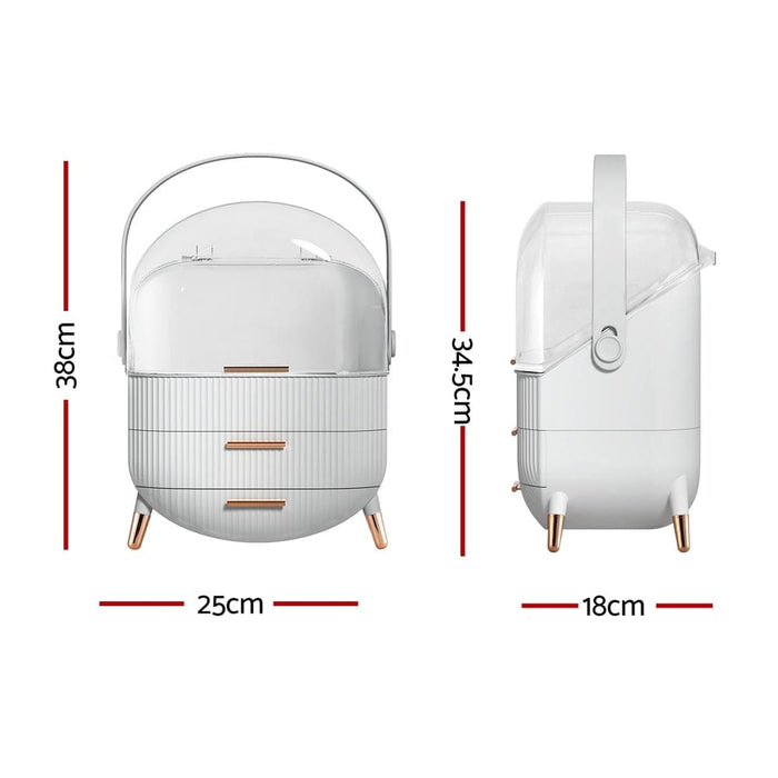 Makeup Case Portable Cosmetic Organizer Storage Box