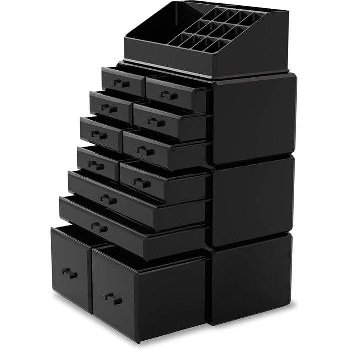 Makeup Cosmetic Organizer Storage with 12 Drawers Display