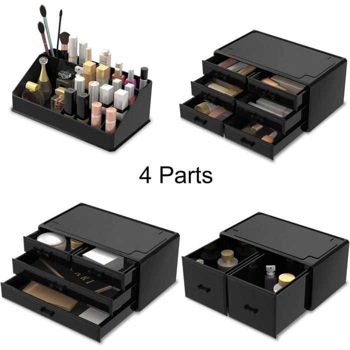 Makeup Cosmetic Organizer Storage with 12 Drawers Display