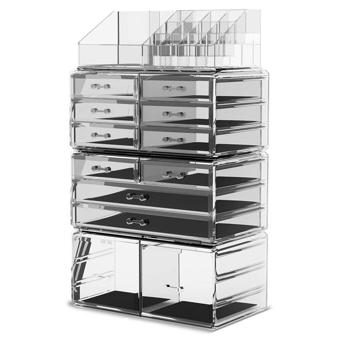 Makeup Cosmetic Organizer Storage with 12 Drawers Display