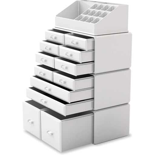 Makeup Cosmetic Organizer Storage with 12 Drawers Display