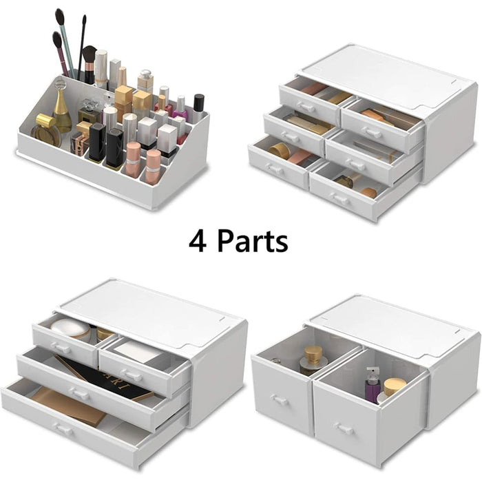 Makeup Cosmetic Organizer Storage with 12 Drawers Display