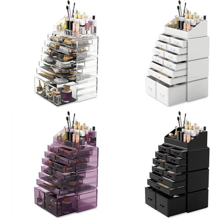 Makeup Cosmetic Organizer Storage with 12 Drawers Display