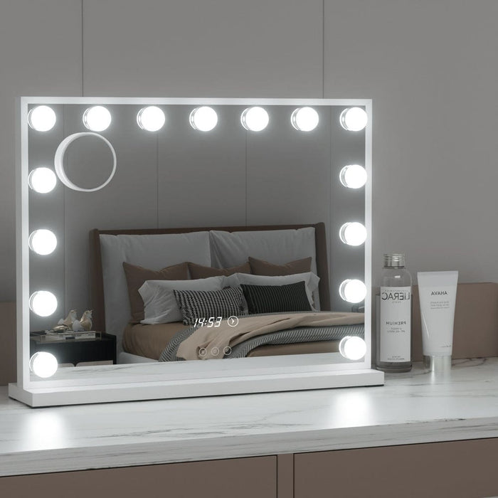 Makeup Mirror Hollywood 58x45cm 15 Led Time