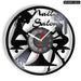 Manicure Salon Vinyl Record Wall Clock