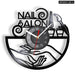 Manicure Salon Vinyl Record Wall Clock