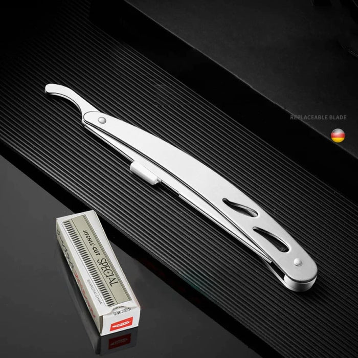 Manual Folding Straight Razor With Blades