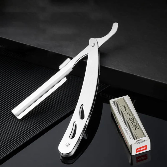 Manual Folding Straight Razor With Blades