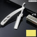 Manual Folding Straight Razor With Blades