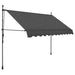 Manual Retractable Awning With Led 300 Cm Anthracite