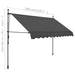 Manual Retractable Awning With Led 300 Cm Anthracite Oapnll