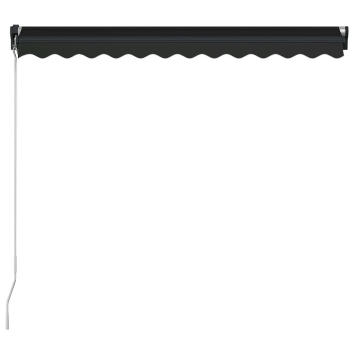 Manual Retractable Awning With Led 300x250 Cm Anthracite