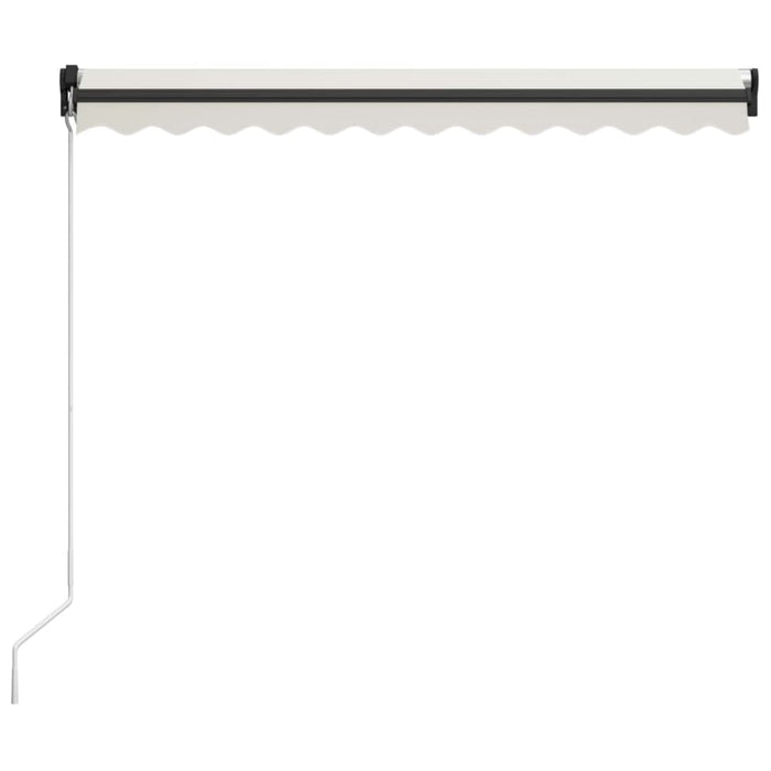 Manual Retractable Awning With Led 300x250 Cm Cream Tbppxxo