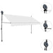 Manual Retractable Awning With Led 350 Cm Cream