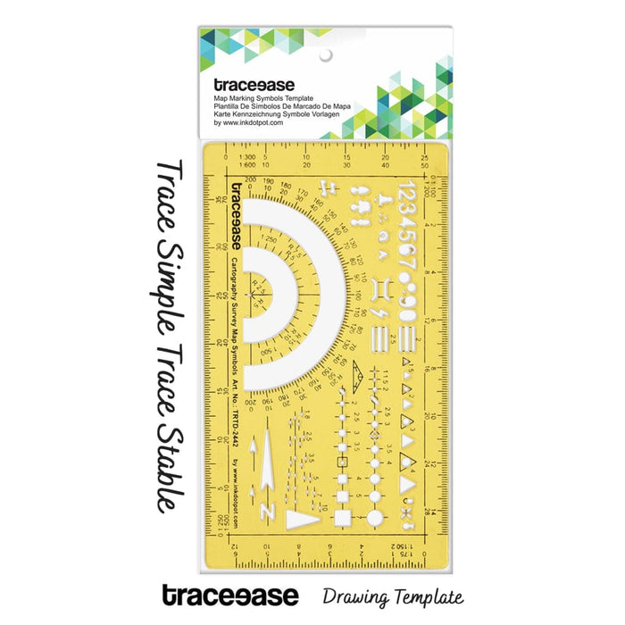 Map Drafting Cartography Survey Symbols Template Drawing