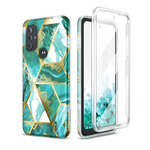 Marble 2 In 1 Case For Moto g Power Full Body Protection