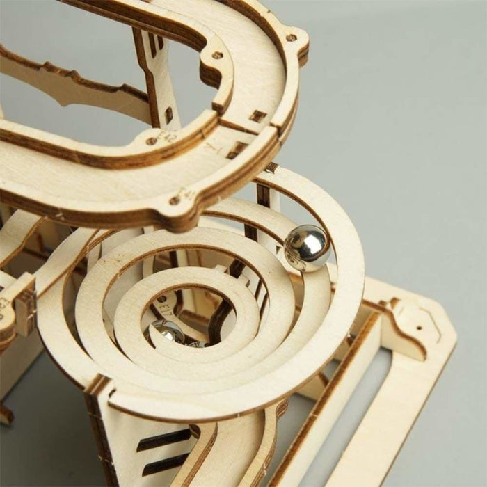 Diy Marble Run Game Wooden Model Building Kit