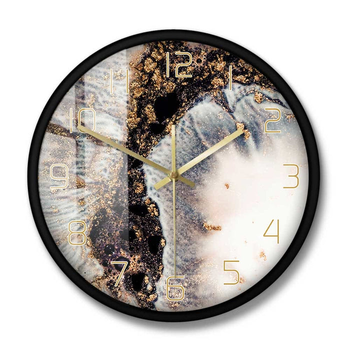 Marble Glitter Magic Fashion Rich Texture Print Wall Clock